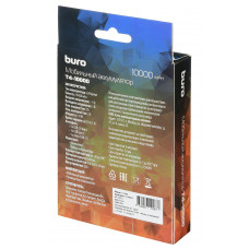 Мобильный аккумулятор Buro T4-10000 10000mAh 2A 2xUSB черный (T4-10000-BK)