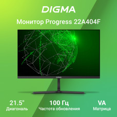 Монитор Digma 21.5" Progress 22A404F черный VA LED 5ms 16:9 HDMI M/M матовая 250cd 178гр/178гр 1920x1080 100Hz VGA FHD 2.2кг