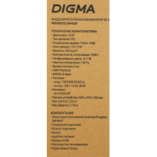 Монитор Digma 23.8" Progress 24P402F черный IPS LED 5ms 16:9 HDMI M/M матовая 250cd 178гр/178гр 1920x1080 100Hz G-Sync DP FHD 3.0кг
