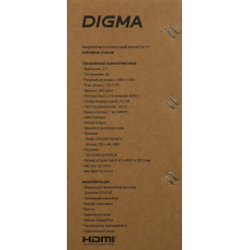Монитор Digma 27" Overdrive 27A510F черный VA LED 1ms 16:9 HDMI M/M матовая 300cd 178гр/178гр 1920x1080 165Hz G-Sync FreeSync DP FHD 4.65кг
