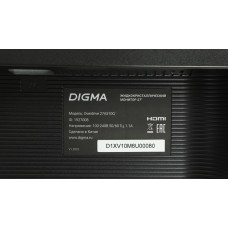 Монитор Digma 27" Overdrive 27A510Q черный VA LED 1ms 16:9 HDMI M/M матовая 300cd 178гр/178гр 2560x1440 165Hz G-Sync FreeSync DP 2K 5.8кг