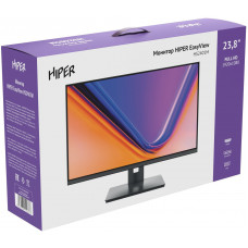 Монитор Hiper 23.8" EasyView HS2401M черный IPS LED 5ms 16:9 HDMI M/M матовая 250cd 178гр/178гр 1920x1080 75Hz FreeSync VGA DP FHD 3.5кг
