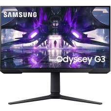 Монитор Samsung 24" Odyssey G3 S24AG320NI черный VA LED 1ms 16:9 HDMI полуматовая HAS Piv 3000:1 250cd 178гр/178гр 1920x1080 165Hz FreeSync Premium DP 4.5кг