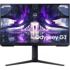 Монитор Samsung 24" Odyssey G3 S24AG320NI черный VA LED 1ms 16:9 HDMI полуматовая HAS Piv 3000:1 250cd 178гр/178гр 1920x1080 165Hz FreeSync Premium DP 4.5кг