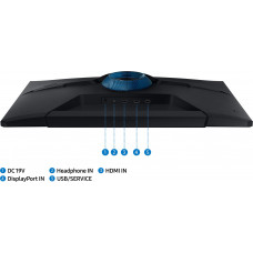Монитор Samsung 32" Odyssey G3 S32AG320NI черный VA LED 1ms 16:9 HDMI полуматовая HAS Piv 250cd 178гр/178гр 1920x1080 165Hz FreeSync Premium DP FHD 6.2кг