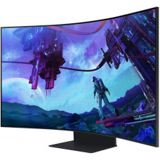 Монитор Samsung 55" Odyssey Ark S55CG97WNI черный VA LED 16:9 HDMI M/M матовая HAS 600cd 178гр/178гр 3840x2160 165Hz FreeSync Premium Pro DP WQ USB 41.5кг