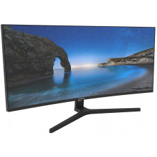 Монитор SunWind 34" SM-34QV401 черный VA LED 1ms 21:9 HDMI матовая 300cd 178гр/178гр 3440x1440 165Hz G-Sync DP WQ 5.6кг