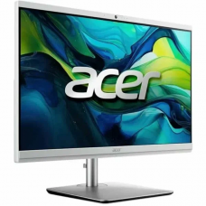 Моноблок Acer Aspire C24-195ES 23.8" Full HD Core Ultra 5 125U (1.3) 16Gb SSD512Gb Graphics CR Eshell GbitEth WiFi BT 65W клавиатура мышь Cam серебристый 1920x1080