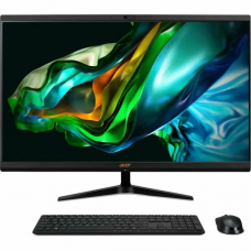 Моноблок Acer Aspire C27-1800 27" Full HD i5 1334U (1.3) 16Gb SSD512Gb Iris Xe CR Eshell GbitEth WiFi BT 65W клавиатура мышь Cam черный 1920x1080