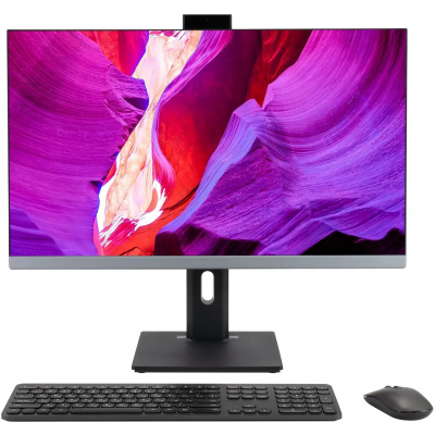 Моноблок Digma Pro Unity 27" Full HD i3 1215U (1.2) 8Gb SSD256Gb UHDG CR Windows 11 Pro GbitEth WiFi BT 90W клавиатура мышь Cam серый/черный 1920x1080