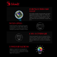 Мышь A4Tech Bloody ES9 Pro черный оптическая 16000dpi USB 7but