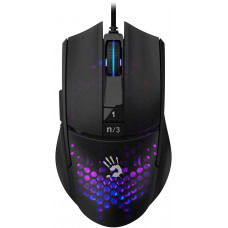 Мышь A4Tech Bloody L65 Max черный/фиолетовый оптическая 12000dpi USB 6but (L65 MAX/HONEYCOMB)