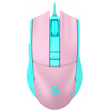 Мышь A4Tech Bloody L65 Max розовый/голубой оптическая 12000dpi USB 6but (L65 MAX/SKY PINK)