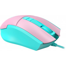 Мышь A4Tech Bloody L65 Max розовый/голубой оптическая 12000dpi USB 6but (L65 MAX/SKY PINK)