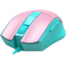 Мышь A4Tech Bloody L65 Max розовый/голубой оптическая 12000dpi USB 6but (L65 MAX/SKY PINK)