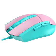 Мышь A4Tech Bloody L65 Max розовый/голубой оптическая 12000dpi USB 6but (L65 MAX/SKY PINK)