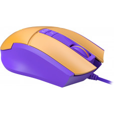 Мышь A4Tech Bloody L65 Max желтый/фиолетовый оптическая 12000dpi USB 6but (L65 MAX/ROYAL VIOLET)