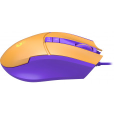 Мышь A4Tech Bloody L65 Max желтый/фиолетовый оптическая 12000dpi USB 6but (L65 MAX/ROYAL VIOLET)