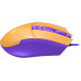 Мышь A4Tech Bloody L65 Max желтый/фиолетовый оптическая 12000dpi USB 6but (L65 MAX/ROYAL VIOLET)
