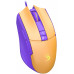 Мышь A4Tech Bloody L65 Max желтый/фиолетовый оптическая 12000dpi USB 6but (L65 MAX/ROYAL VIOLET)