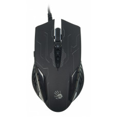 Мышь A4Tech Bloody Q51 черный/рисунок оптическая (3200dpi) USB3.0 (8but)