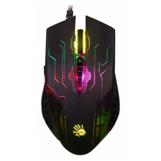 Мышь A4Tech Bloody Q51 черный/рисунок оптическая (3200dpi) USB3.0 (8but)