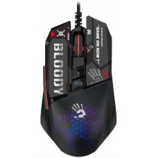Мышь A4Tech Bloody W60 Max Mini черный/рисунок оптическая 12000dpi USB 9but