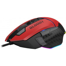 Мышь A4Tech Bloody W95 Max Sports красный/черный оптическая 12000dpi USB 10but (W95 MAX SPORTS RED)