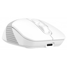 Мышь A4Tech Fstyler FB10C белый/серый оптическая 2000dpi беспров. BT/Radio USB 4but (FB10C GRAYISH WHITE)