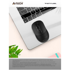 Мышь A4Tech Fstyler FB10C черный оптическая 2000dpi беспров. BT/Radio USB 4but (FB10C STONE BLACK)