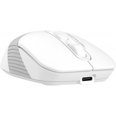 Мышь A4Tech Fstyler FB10CS белый/серый оптическая 2000dpi silent беспров. BT/Radio USB 4but (FB10CS USB GRAYISH WHITE)