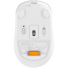 Мышь A4Tech Fstyler FB10CS белый/серый оптическая 2000dpi silent беспров. BT/Radio USB 4but (FB10CS USB GRAYISH WHITE)