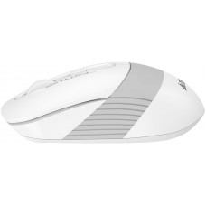 Мышь A4Tech Fstyler FB10CS белый/серый оптическая 2000dpi silent беспров. BT/Radio USB 4but (FB10CS USB GRAYISH WHITE)