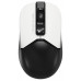 Мышь A4Tech Fstyler FB12 белый/черный оптическая 1200dpi беспров. BT/Radio USB 3but (FB12 PANDA)