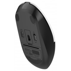 Мышь A4Tech Fstyler FB12 белый/черный оптическая 1200dpi беспров. BT/Radio USB 3but (FB12 PANDA)
