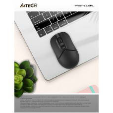 Мышь A4Tech Fstyler FB12 черный оптическая 1200dpi беспров. BT/Radio USB 3but (FB12 BLACK)