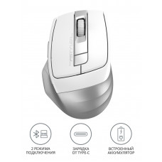 Мышь A4Tech Fstyler FB35C белый оптическая 2000dpi беспров. BT/Radio USB 6but (FB35C ICY WHITE)