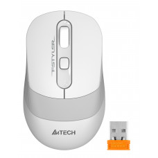 Мышь A4Tech Fstyler FG10 белый/серый оптическая 2000dpi беспров. USB 3but (FG10 WHITE)