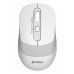 Мышь A4Tech Fstyler FG10S белый/серый оптическая 2000dpi silent беспров. USB для ноутбука 4but (FG10S WHITE)