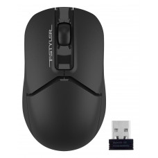 Мышь A4Tech Fstyler FG12S черный оптическая 1200dpi silent беспров. USB 3but (FG12S BLACK)