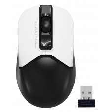 Мышь A4Tech Fstyler FG12S Panda белый/черный оптическая 1200dpi silent беспров. USB 3but