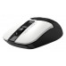 Мышь A4Tech Fstyler FG12S Panda белый/черный оптическая 1200dpi silent беспров. USB 3but