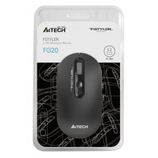 Мышь A4Tech Fstyler FG20 серый оптическая 2000dpi беспров. USB для ноутбука 4but (FG20 GREY)