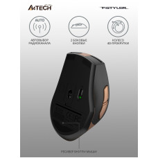 Мышь A4Tech Fstyler FG35 бронзовый/черный оптическая 2000dpi беспров. USB 6but (FG35 BRONZE)