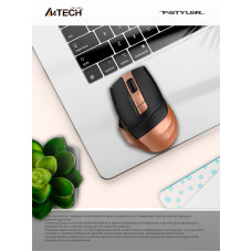 Мышь A4Tech Fstyler FG35 бронзовый/черный оптическая 2000dpi беспров. USB 6but (FG35 BRONZE)