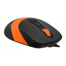 Мышь A4Tech Fstyler FM10 черный/оранжевый оптическая 1600dpi USB 4but (FM10 ORANGE)