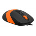 Мышь A4Tech Fstyler FM10 черный/оранжевый оптическая 1600dpi USB 4but (FM10 ORANGE)