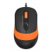 Мышь A4Tech Fstyler FM10 черный/оранжевый оптическая 1600dpi USB 4but (FM10 ORANGE)