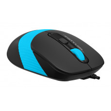 Мышь A4Tech Fstyler FM10 черный/синий оптическая 1600dpi USB 4but (FM10 BLUE)