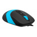 Мышь A4Tech Fstyler FM10 черный/синий оптическая 1600dpi USB 4but (FM10 BLUE)